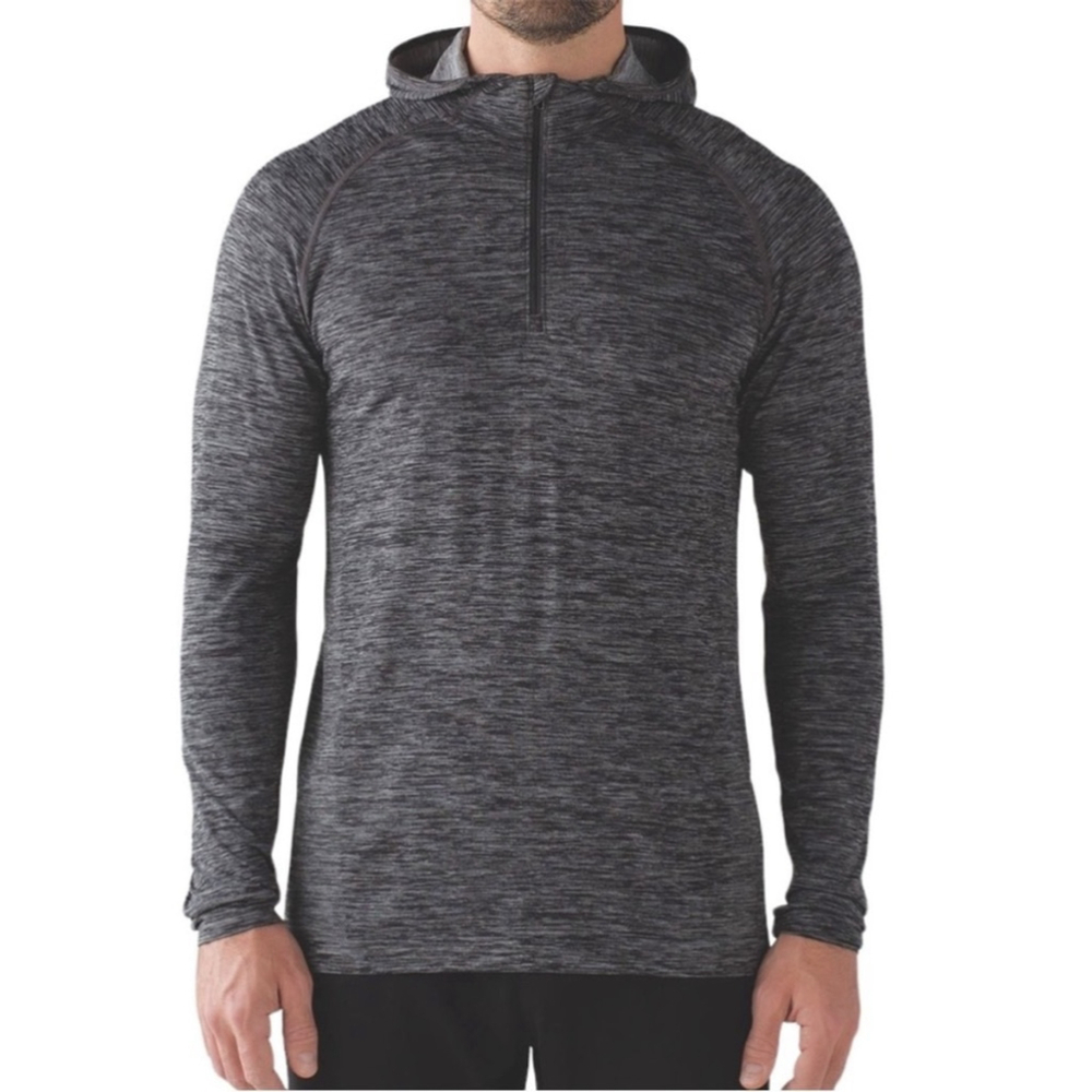 Lululemon Metal Vent Tech Hoodie Zip Heathered Grey